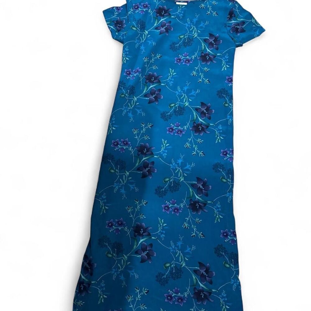Laura Ashley blue silk dress